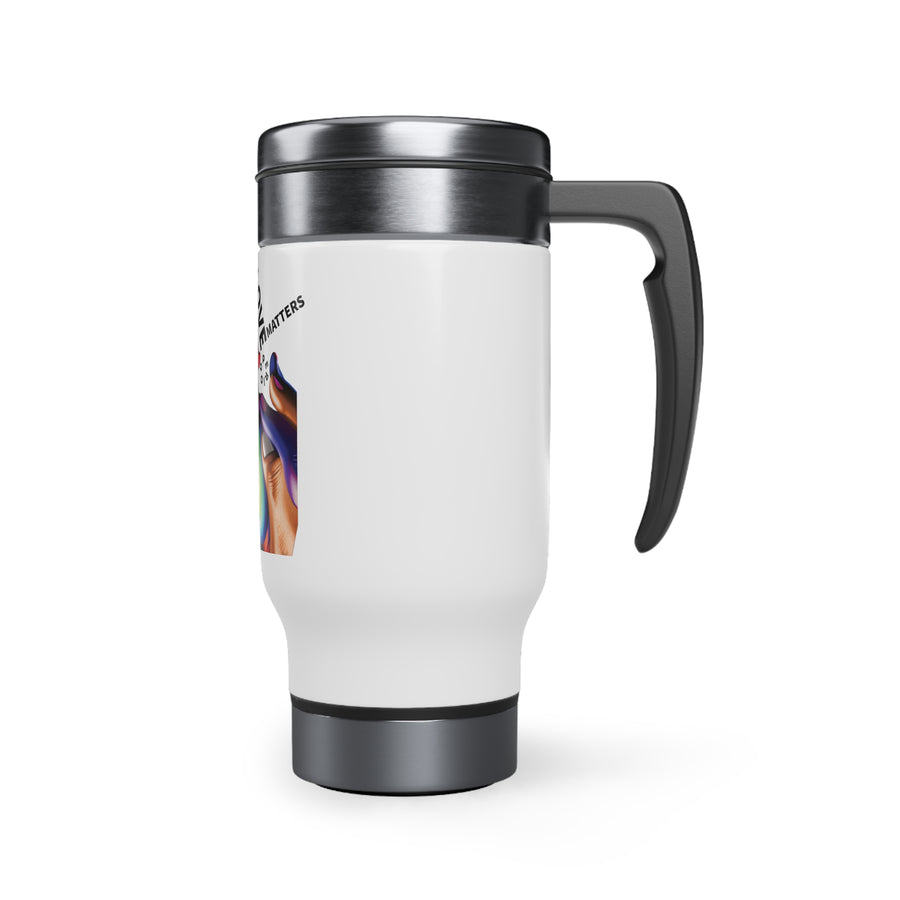 Stainless Steel Travel Mug w/ Handle