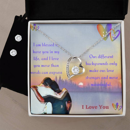 Jewelry Gift For Mixed Couple, Lover, Girlfriend