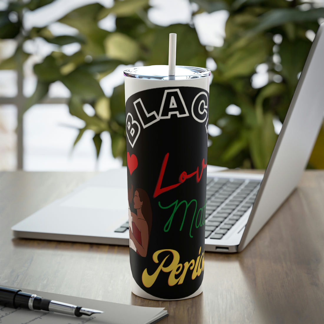 Steel Tumbler with Straw