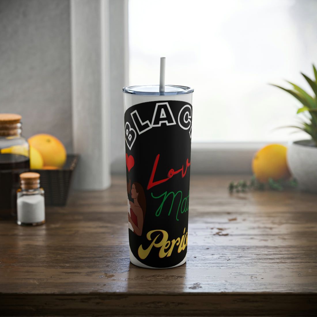 Steel Tumbler with Straw